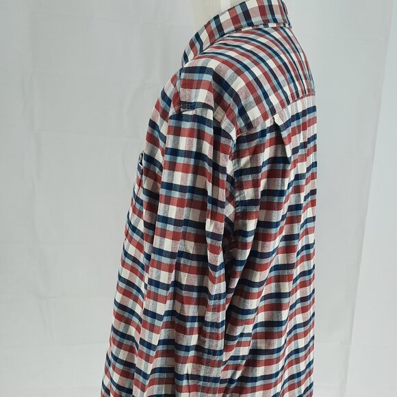 LL Bean Plaid Long Sleeve Shirt Men's Size 2XL Traditional Fit Button Down XXL - Picture 4 of 6